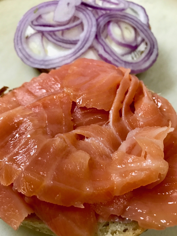 Order Lox & Cream Cheese Sandwich food online from East Coast Catering & Cafe store, Bayonne on bringmethat.com