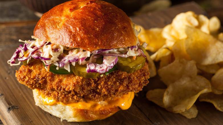 Order Spicy Chicken Sandwich food online from Planet Earth Salad store, Detroit on bringmethat.com