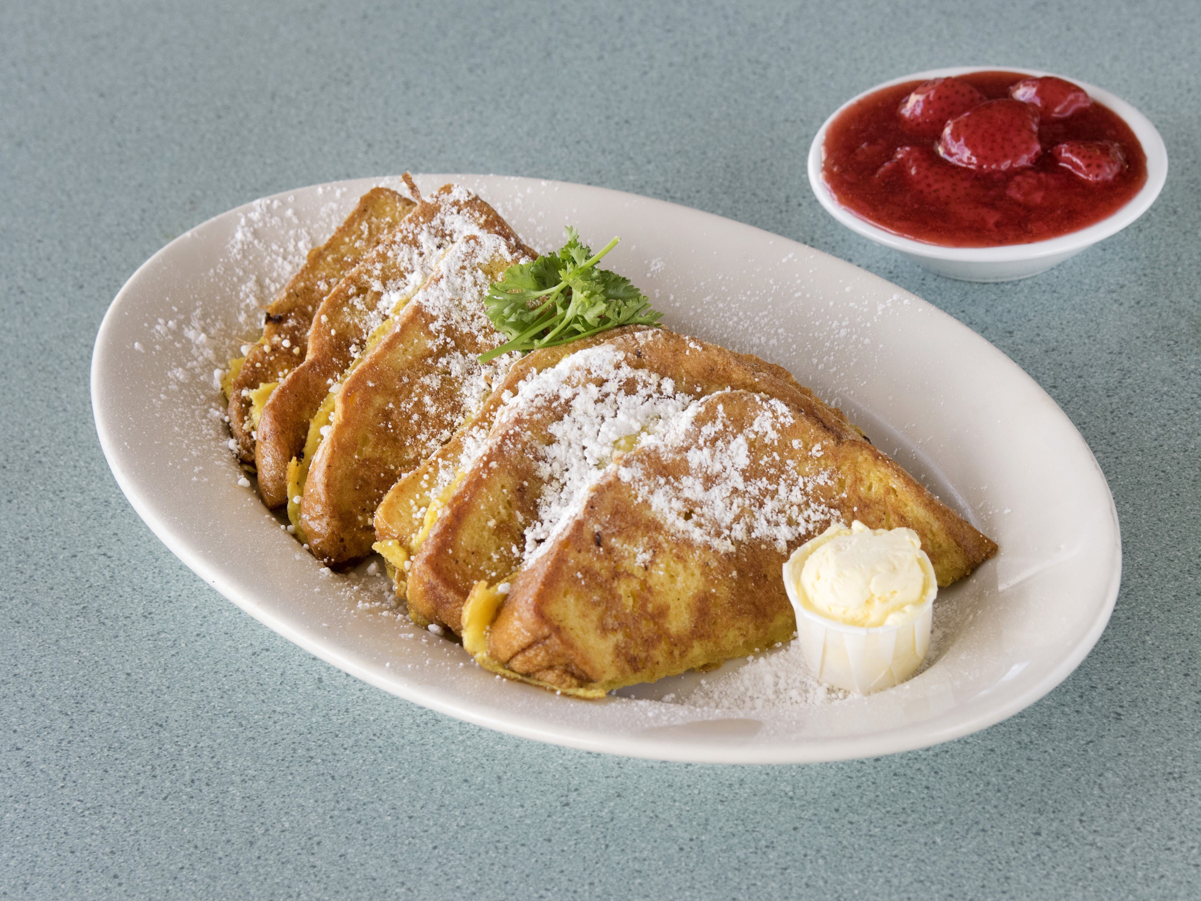 Order French Toast Combo food online from Pegah Kitchen store, San Marcos on bringmethat.com