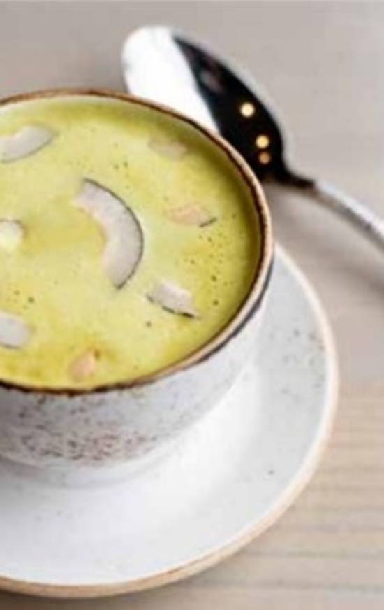 Order Curried Sage & Coconut Soup (V) (GF) (DF) food online from Raag Indian Cuisine store, Minneapolis on bringmethat.com