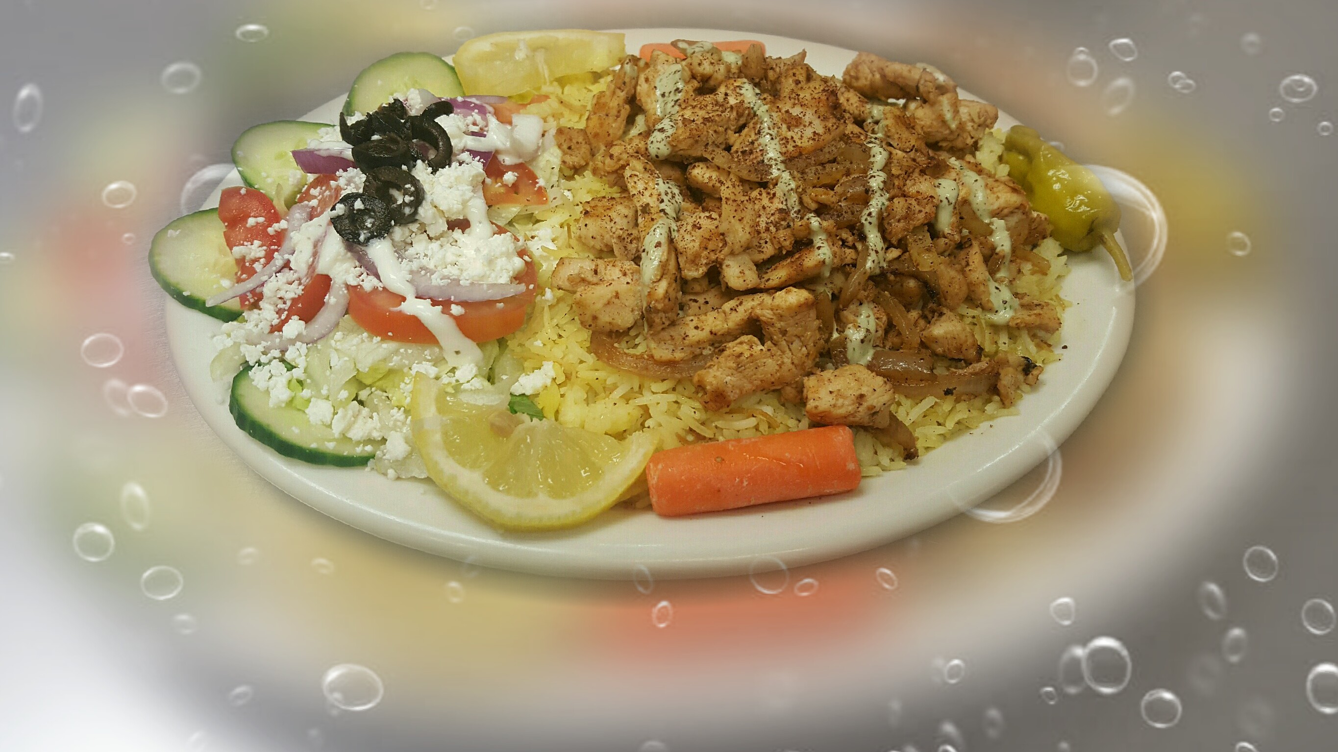 Order Chicken Shawarma Plate food online from Gyro Cafe store, Everett on bringmethat.com