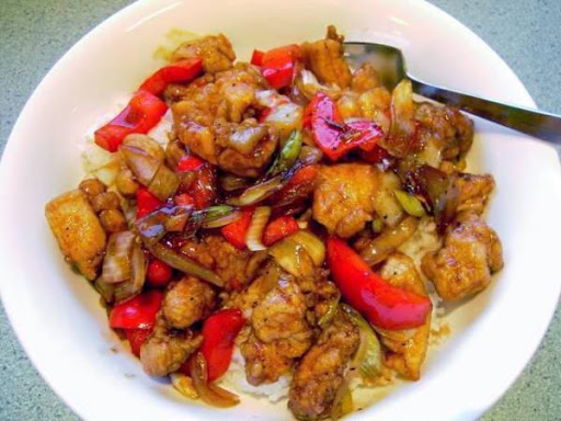 Order Chicken with Pepper and Tomato(large) food online from Far East Restaurant store, Capitol Heights on bringmethat.com