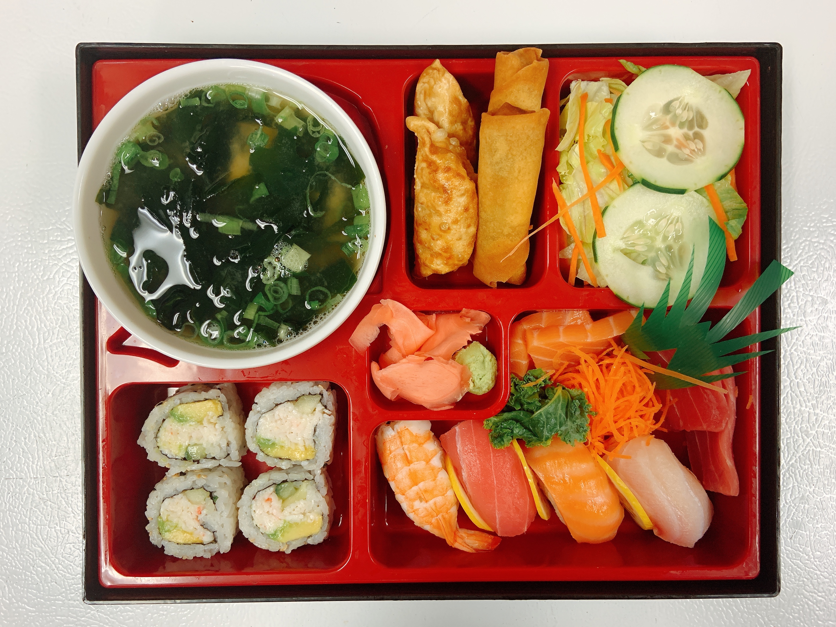 Order Sashimi & Nigiri Bento food online from Ninja Sushi Grill store, Fort Worth on bringmethat.com