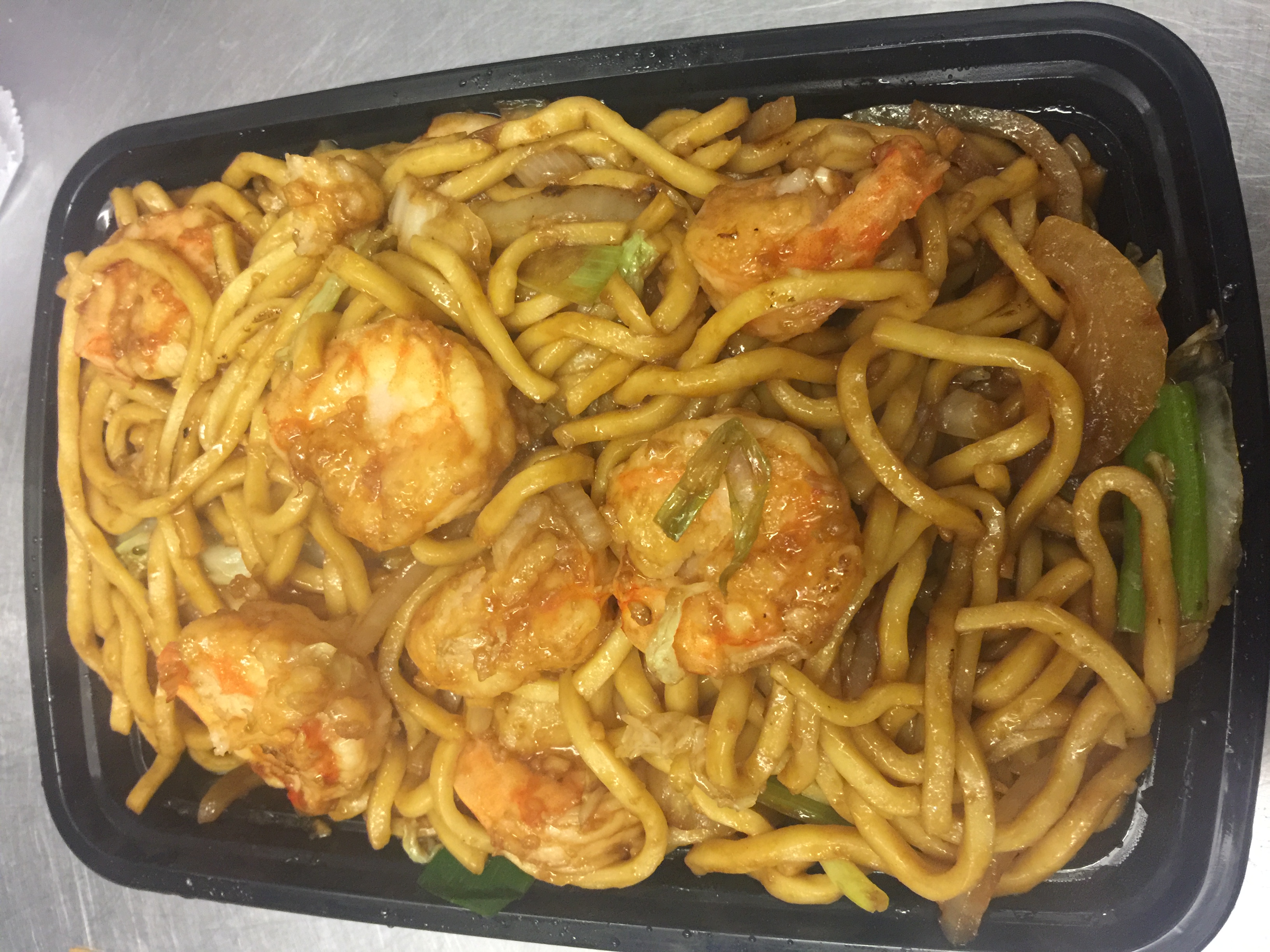 Order Shrimp Lo Mein food online from New China Cafe store, Moline on bringmethat.com