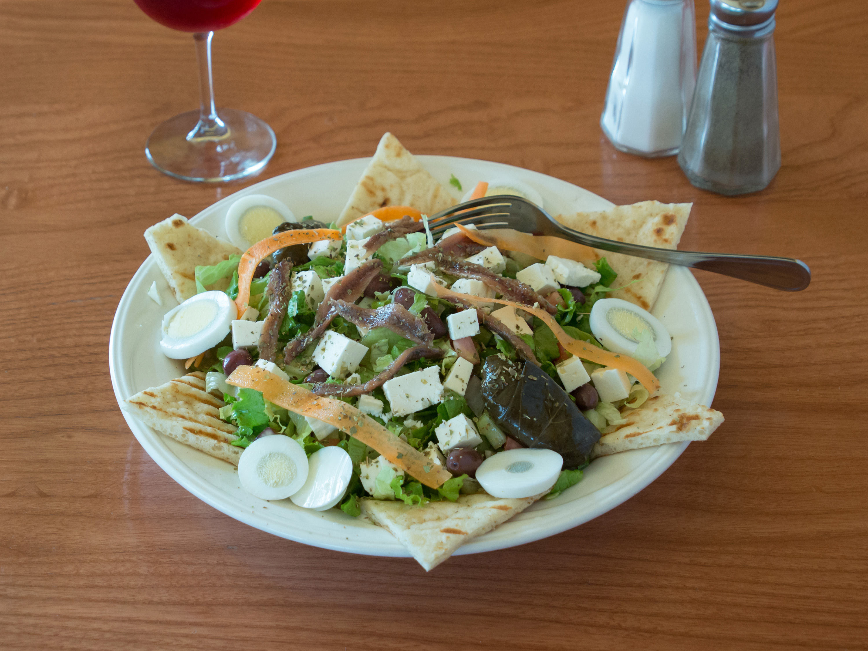 Order Greek Salad food online from Aston Diner store, Aston on bringmethat.com