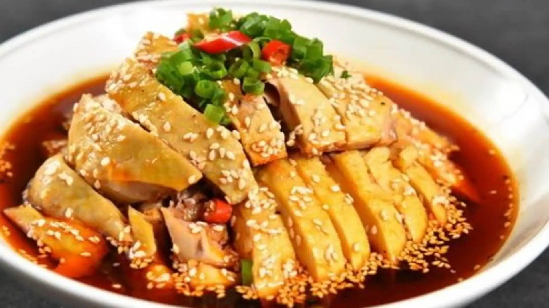 Order Steam Chicken in Chili Oil food online from Yunnan Style Restaurant store, El Cerrito on bringmethat.com