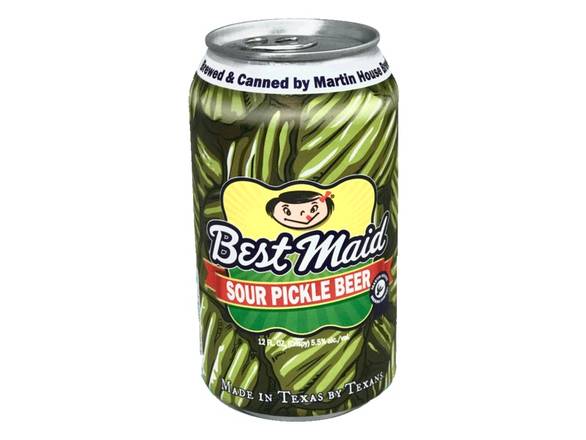 Order Martin House Best Maid Sour Pickle Beer - 6x 12oz Cans food online from Goody Goody Liquor store, Dallas on bringmethat.com