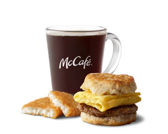 Order Sausage Egg Biscuit Meal food online from Mcdonald store, Burlington on bringmethat.com