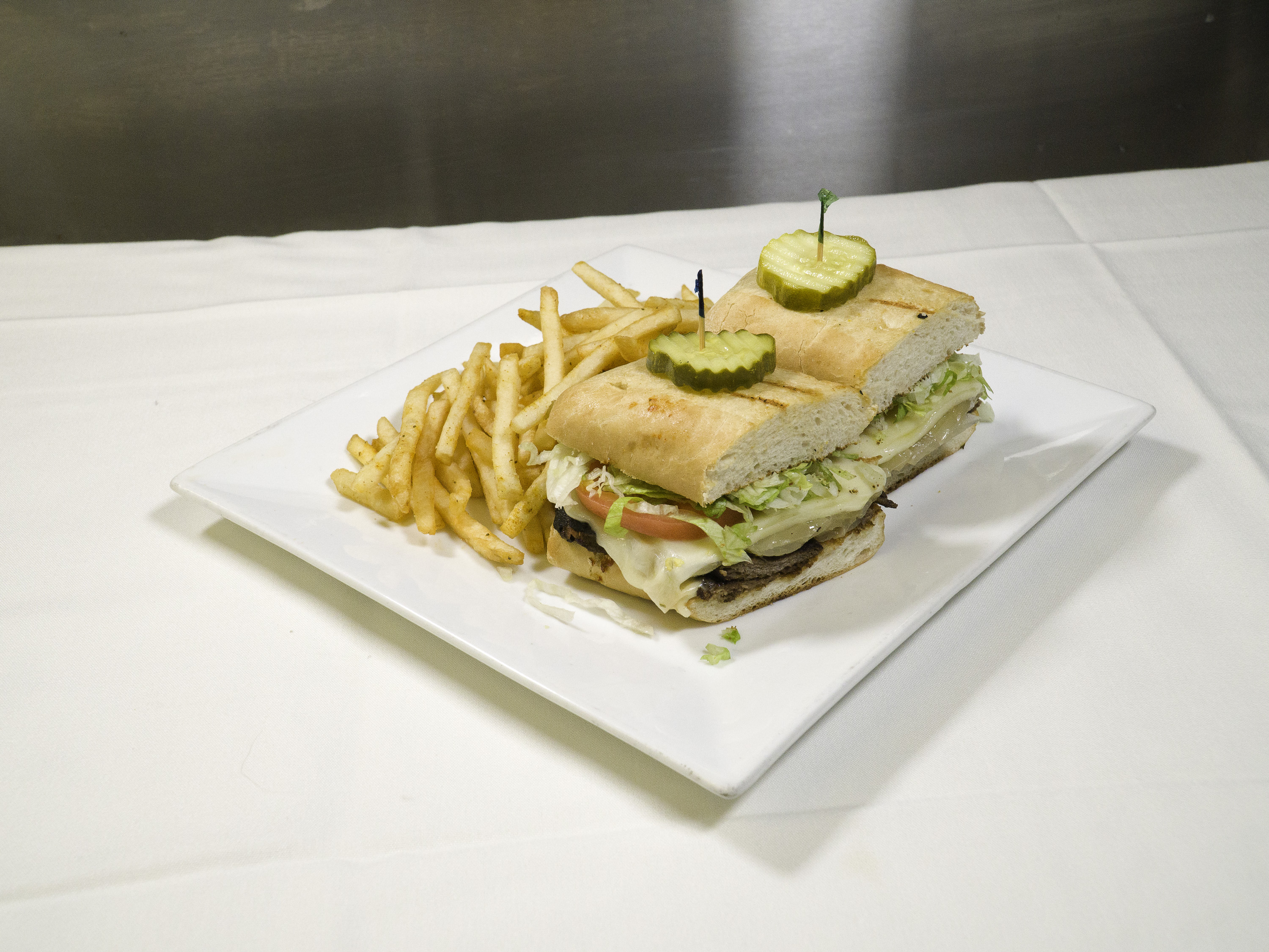 Order Steak and Cheese Sandwich food online from The Bottom Line store, Washington on bringmethat.com