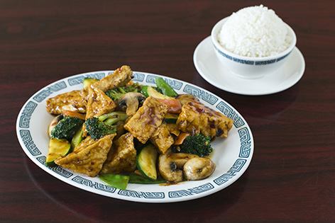 Order Fried Tofu with Mixed Vegetable Combo Dinner food online from Wok Shop Cafe store, San Francisco on bringmethat.com