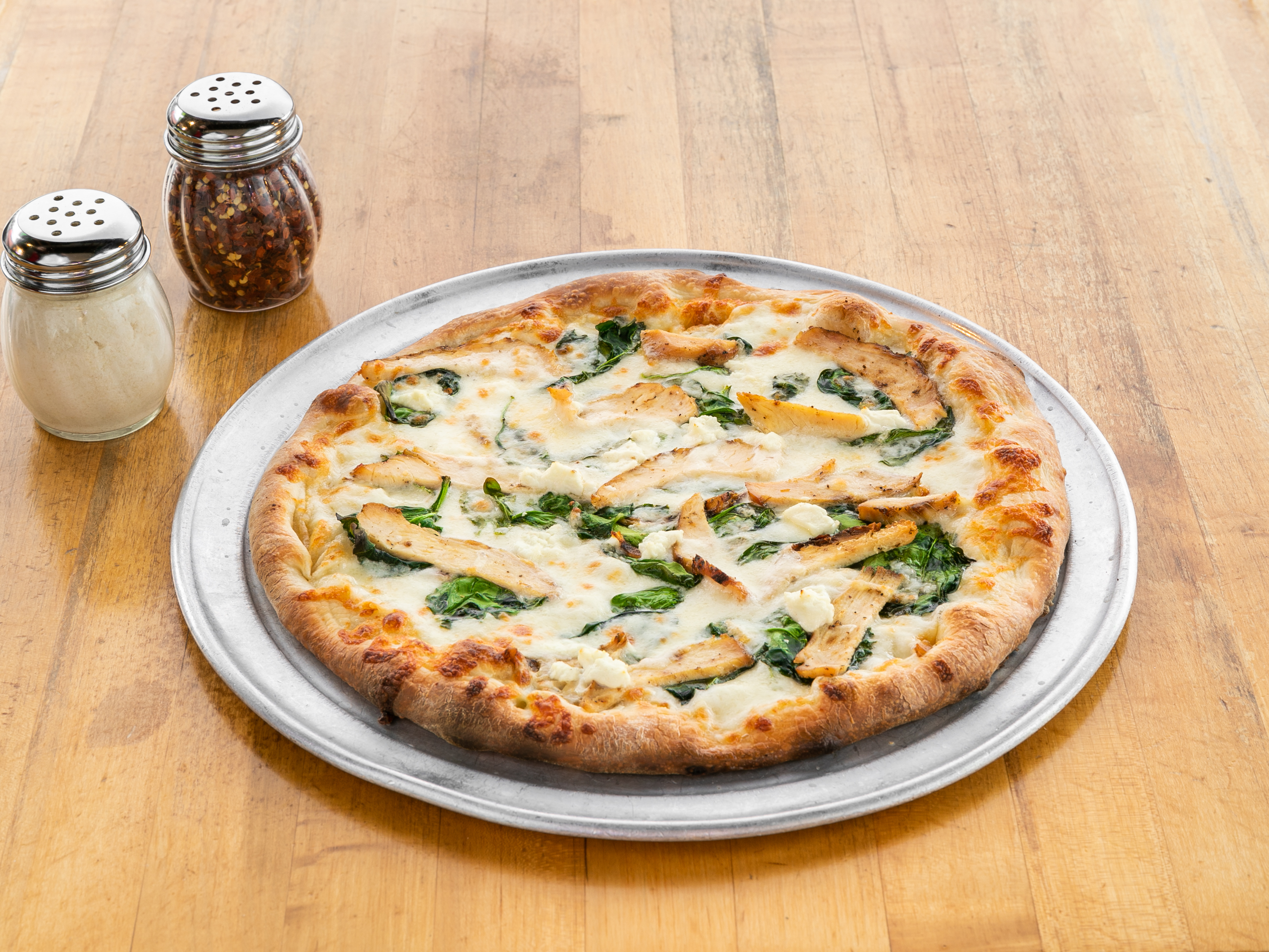 Order Goat Cheese Pizza food online from Piggie Pies store, Dallas on bringmethat.com