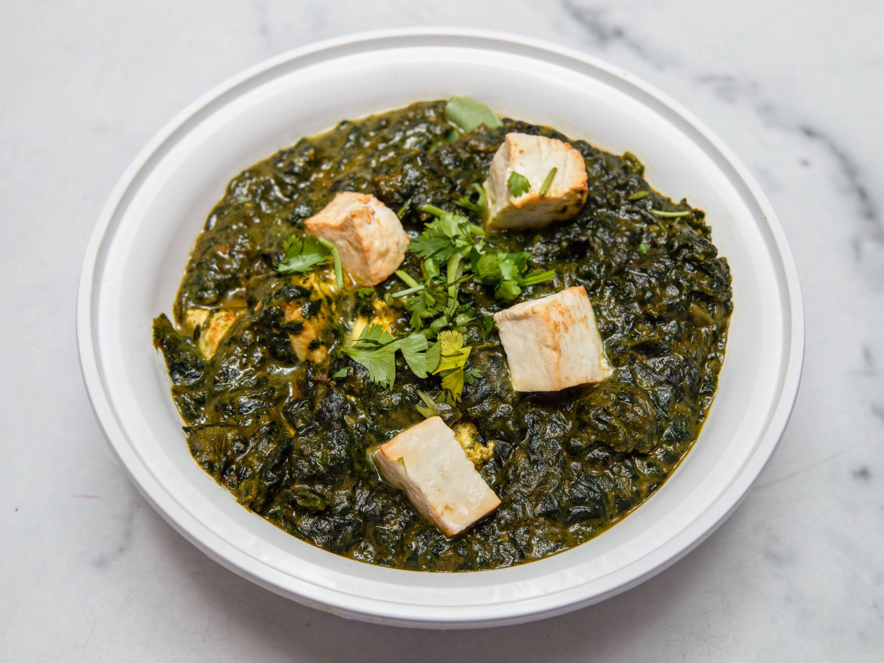Order Chana Saag served with Basmati rice food online from Masala store, New York on bringmethat.com