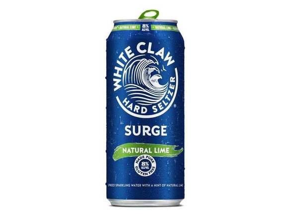 Order White Claw Hard Seltzer Surge Natural Lime - 16oz Can food online from Zest Market & Liquor store, Phoenix on bringmethat.com