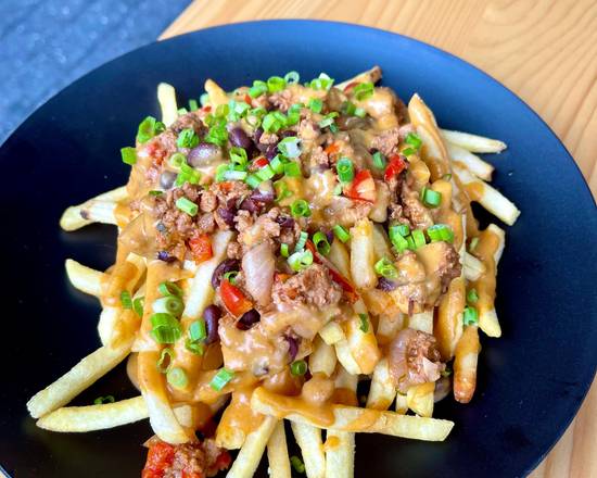 Order CHILI QUESO FRIES food online from PlantPub store, Cambridge on bringmethat.com