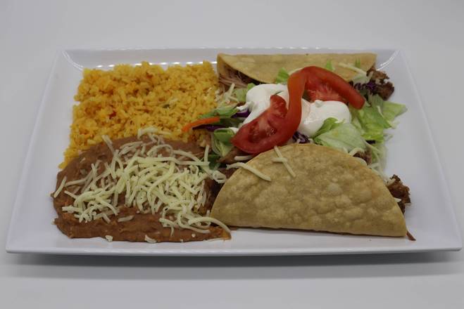 Order Crispy Double Taco Combo food online from Tequila Taqueria store, Livermore on bringmethat.com