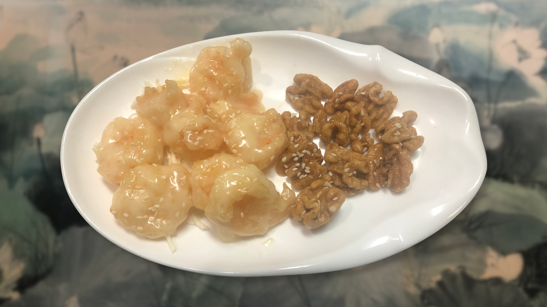 Order Honey Glazed Walnut Shrimp (Dim Sum Size) 合桃明蝦 (點心) food online from Creek House Dim Sum Restaurant store, Walnut Creek on bringmethat.com
