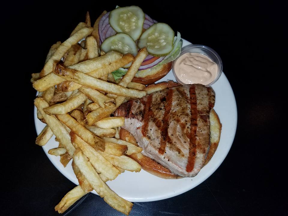 Order Big Tuna Burger food online from Output Lounge & Sports Bar store, Chicago on bringmethat.com
