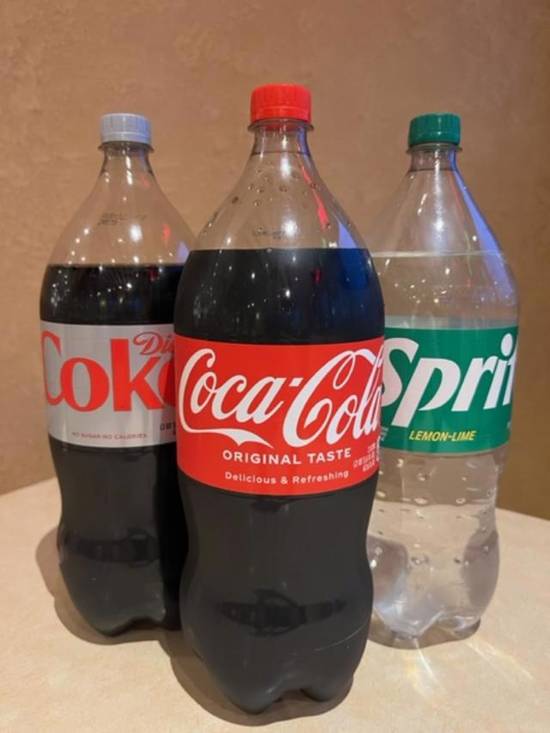 Order 2 Liter Soda food online from Mama Theresa's Pizzeria & Restaurant store, East Meadow on bringmethat.com