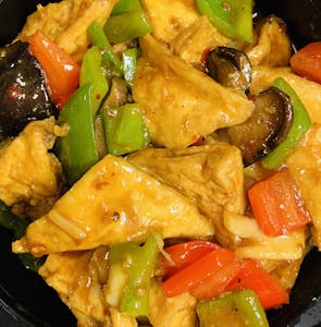 Order H03. Lightly Fried Tofu with Veggies food online from Andorra Ping Pong store, Philadelphia on bringmethat.com