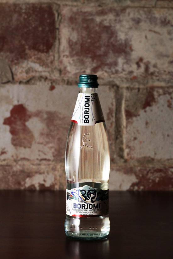 Order Borjomi Sparkling Water food online from Green Goat Cafe Bar store, Cleveland on bringmethat.com