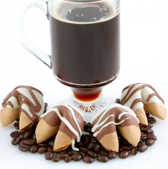 Order Chocolate Covered Fortune Cookies (Cappuccino) food online from Fancy Fortune Cookies store, Indianapolis on bringmethat.com