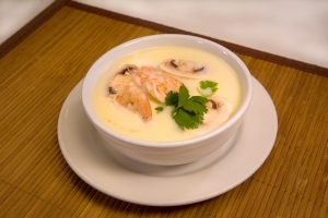 Order SS2 Tom Kha-Coconut Soup food online from Saigon Cafe store, Cherokee County on bringmethat.com