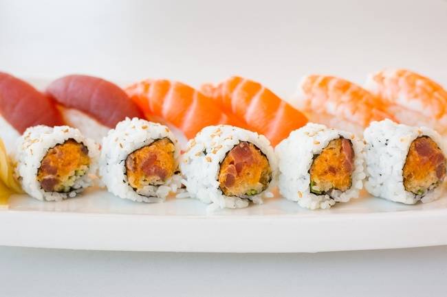 Order Sushi Regular (12 pc) food online from B Cafe store, Quincy on bringmethat.com