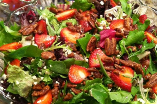 Order Strawberry Field Salad food online from Iris Restaurant   store, Medford on bringmethat.com