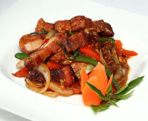 Order Crispy Pork Belly food online from Thai House Express On Castro store, San Francisco on bringmethat.com
