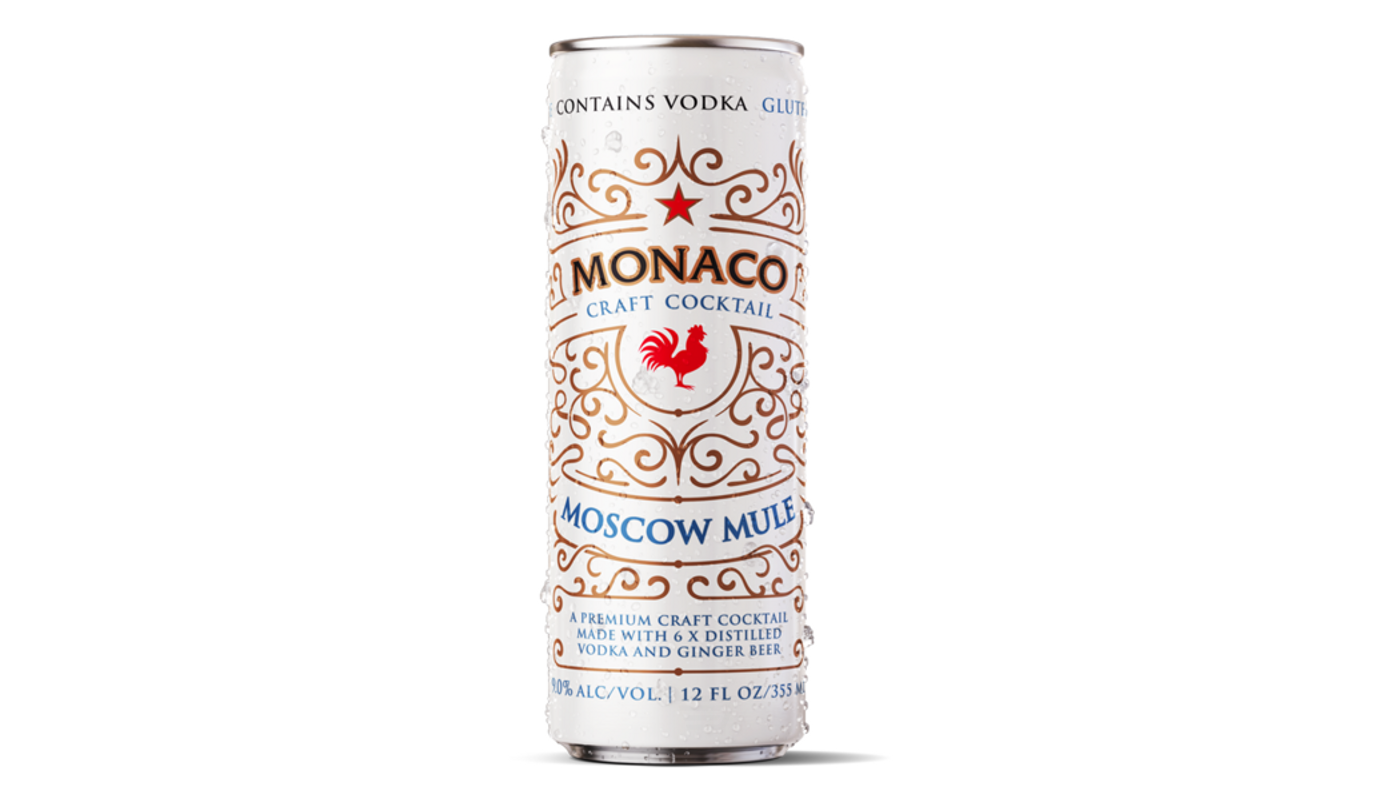 Order Monaco Craft Cocktail Moscow Mule 12 oz Can food online from Village Liquor store, Lancaster on bringmethat.com