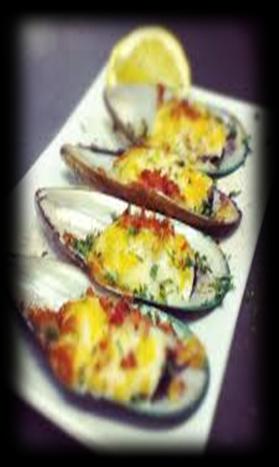 Order Ao3. Broiled Mussel on Half Shell food online from Koisan Sushi & Japanese Cuisine store, Orange on bringmethat.com