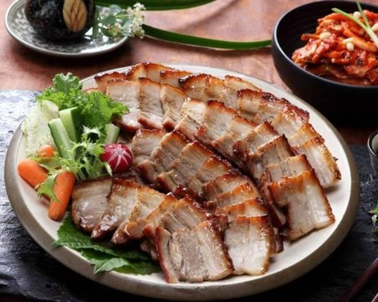Order Boiled Pork Belly 삼겹살보쌈 food online from Tree Garden store, Houston on bringmethat.com