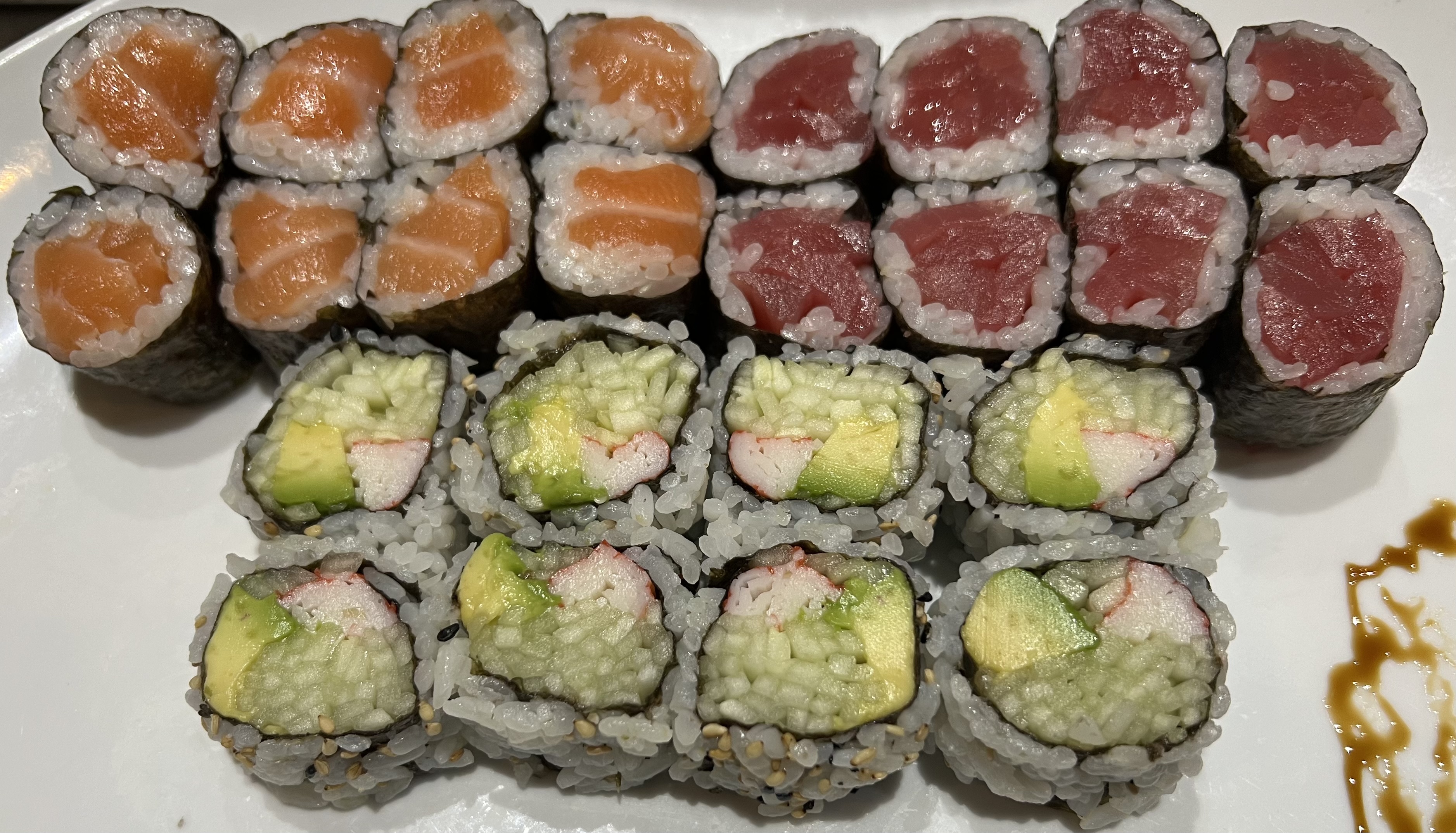Order E02. Maki Combo food online from Soho Sushi store, Grand Rapids on bringmethat.com