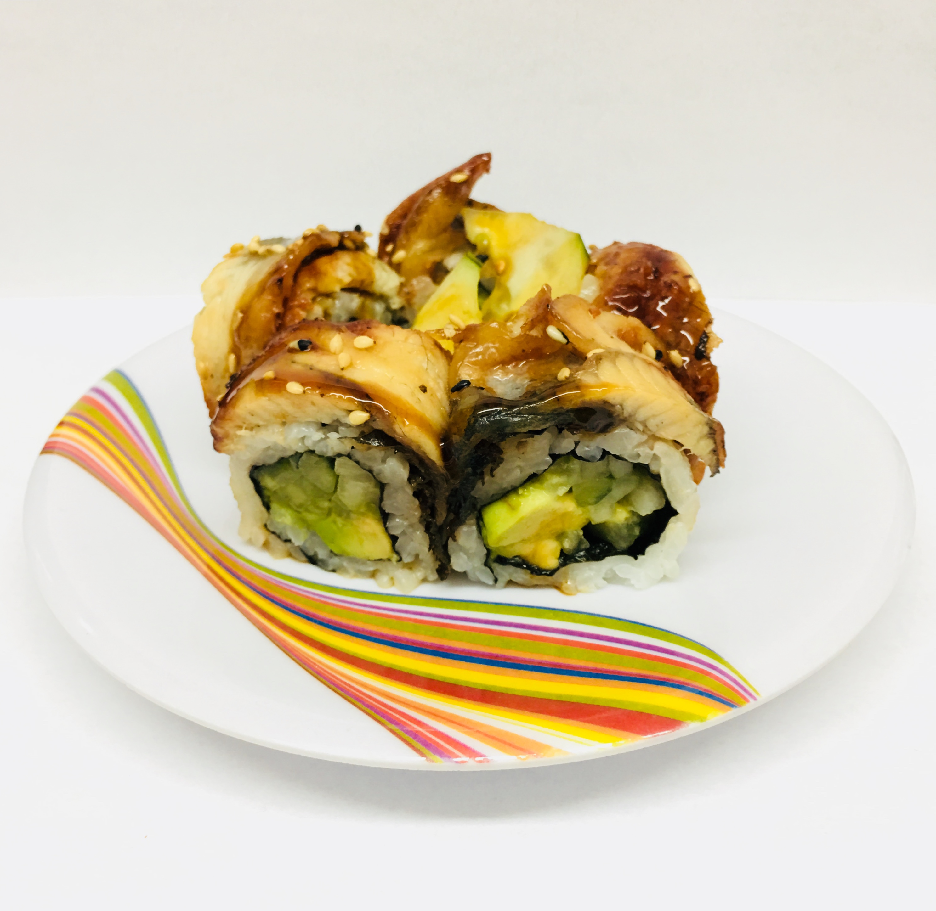Order Dragon Roll food online from Wasabi Sushi Restaurant store, McLean on bringmethat.com