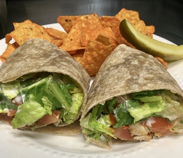 Order Buffalo Chicken Wrap food online from Doughnuts & Draughts store, Worcester on bringmethat.com