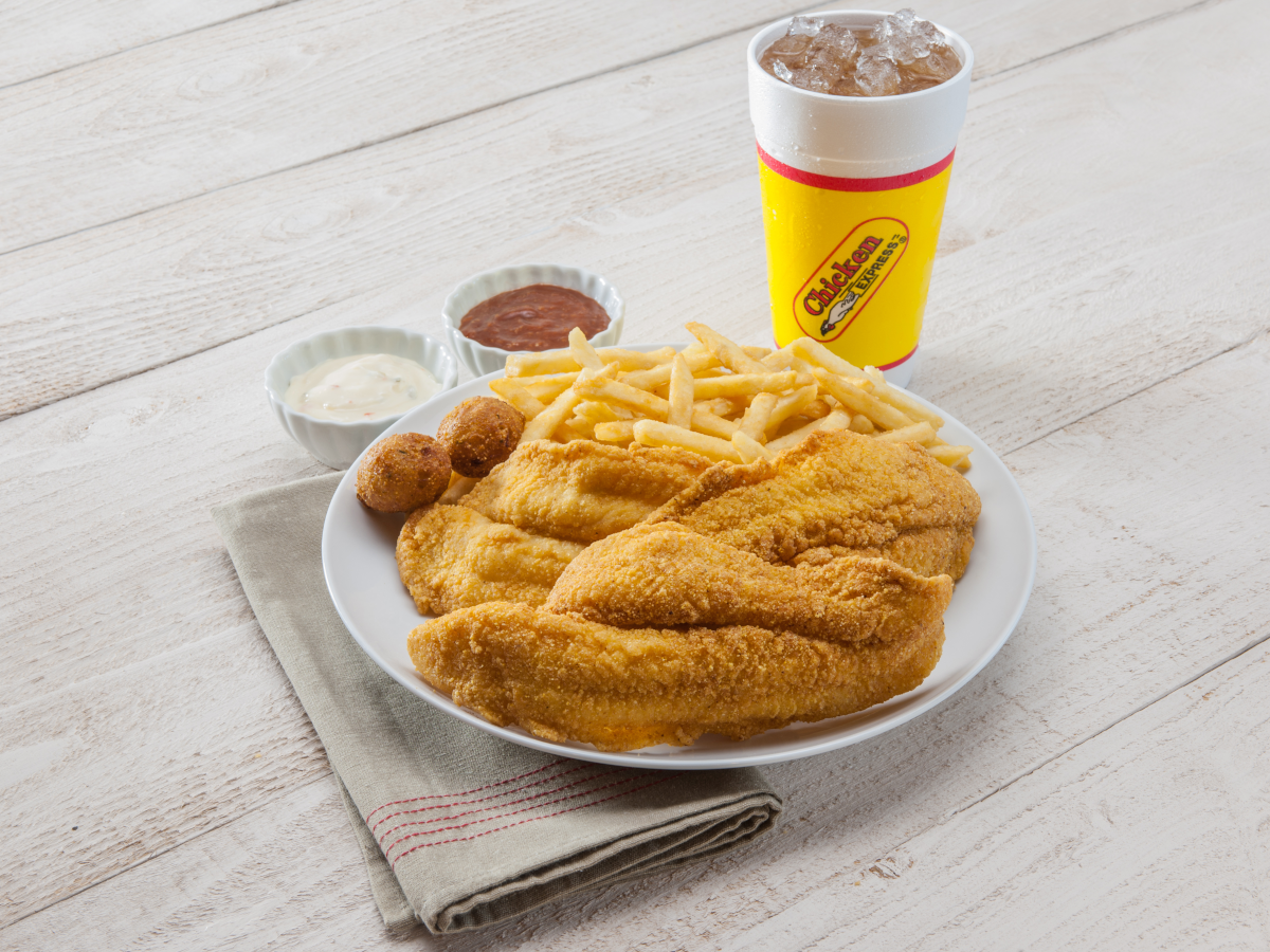Order 3 Piece Fish Combo food online from Chicken Express store, Fort Worth on bringmethat.com