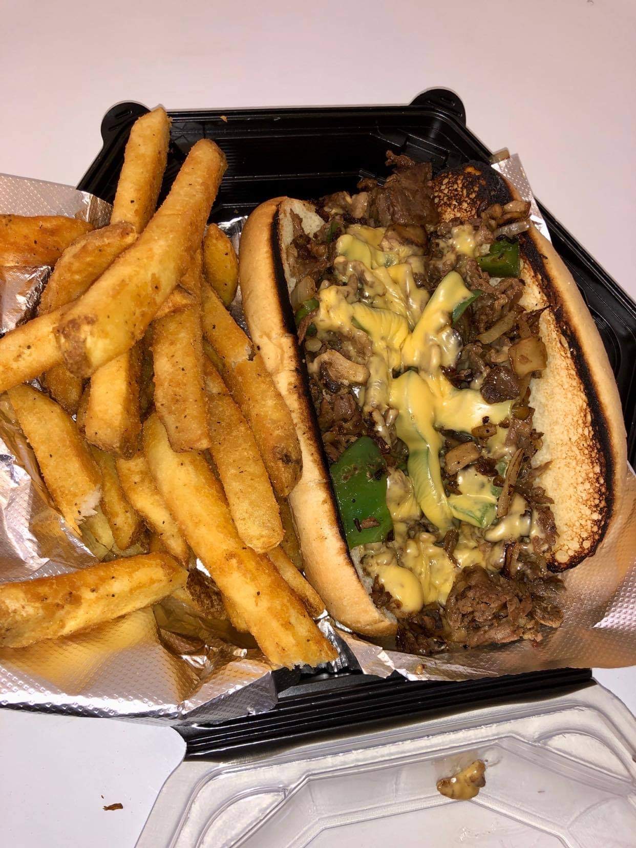 Order Cowboy's Cheese Steak Sandwich food online from Hannah Southern Bistro store, Piqua on bringmethat.com