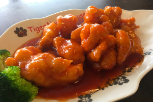 Order Orange Chicken food online from Tiger Noodle House store, Houston on bringmethat.com