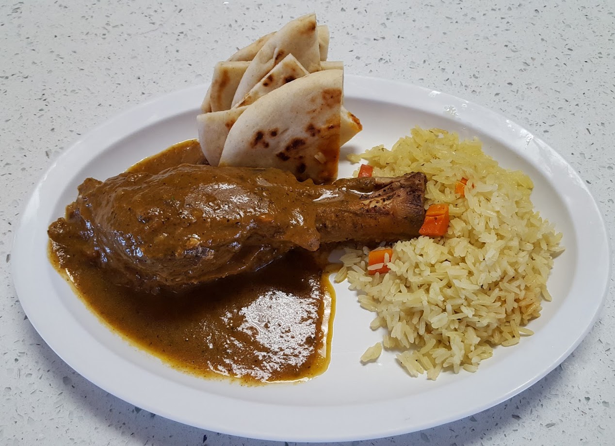 Order Lamb Shank Plate food online from Mikonos Grill store, Milpitas on bringmethat.com