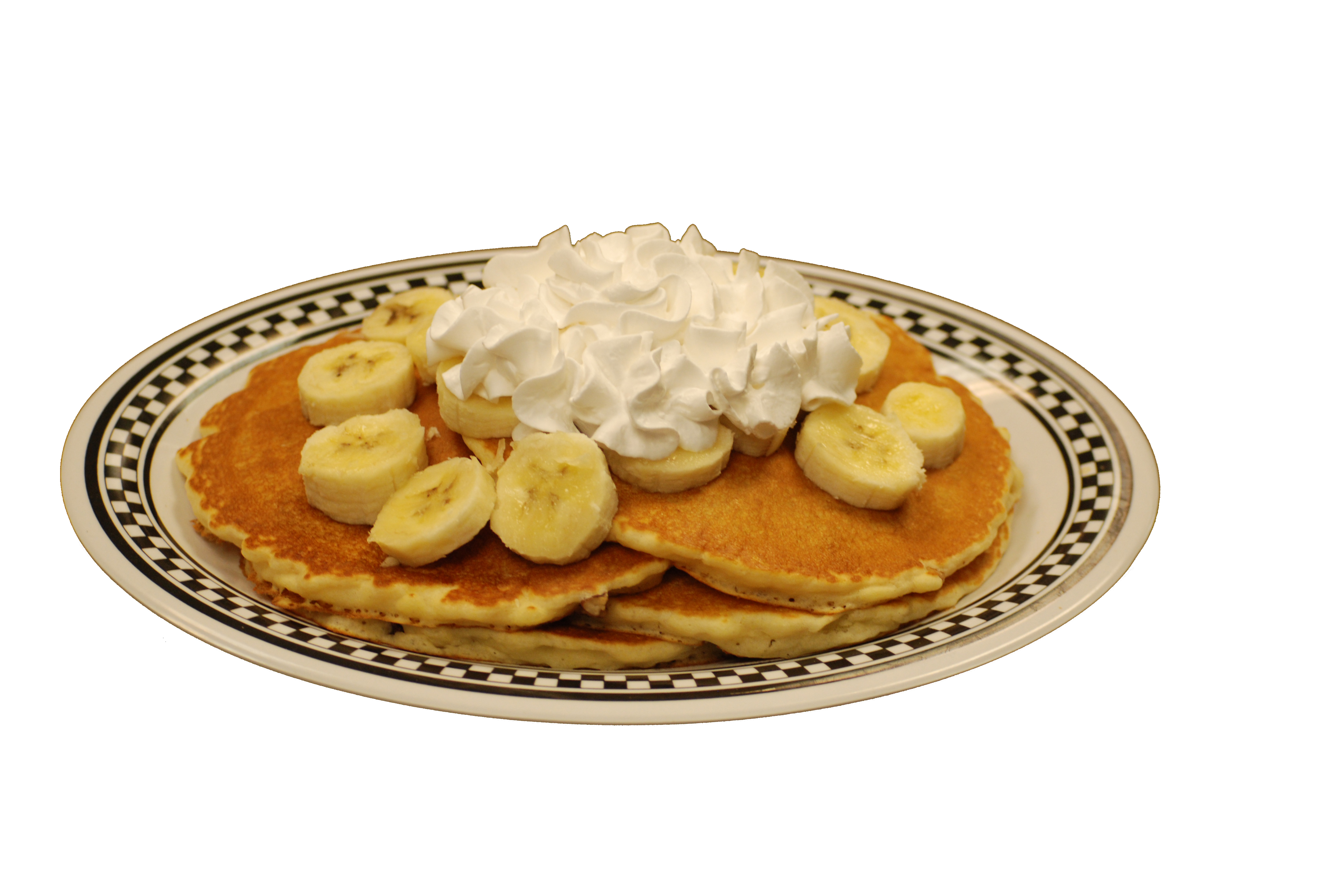 Order Pecan and Banana Pancakes food online from Carolina's Diner store, Greensboro on bringmethat.com