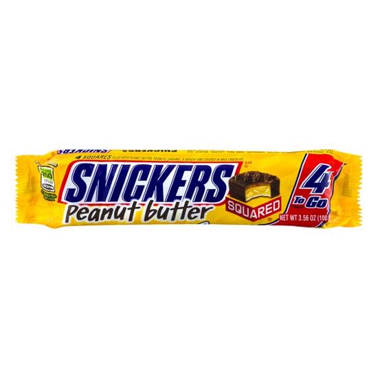 Order Snickers, Peanut Butter Squared 4 To Go Candy food online from Pepack Sunoco store, Peapack on bringmethat.com