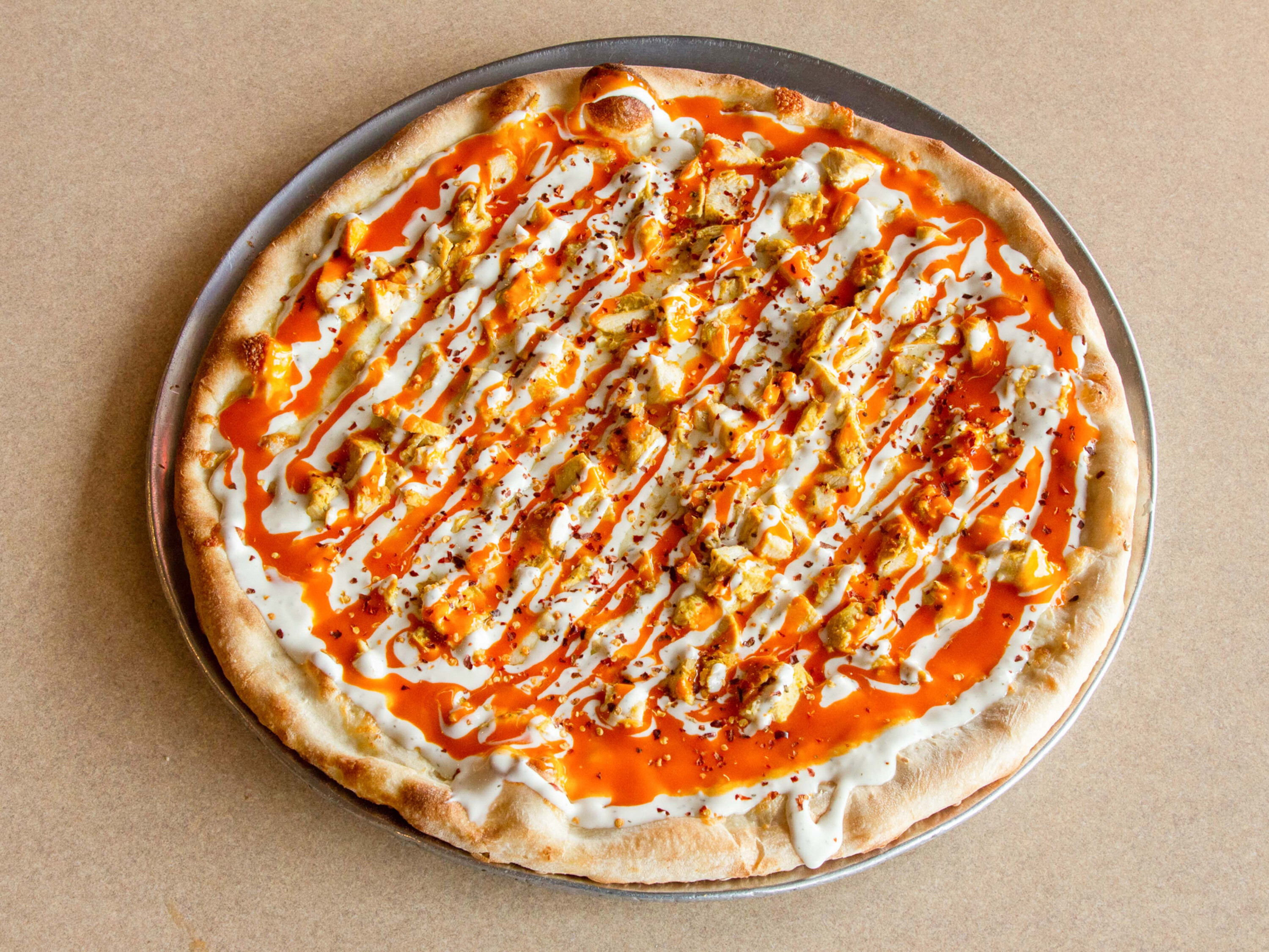 Order 16" Buffalo Chicken Pizza food online from Fortunato Brothers Pizza store, Edgewood on bringmethat.com
