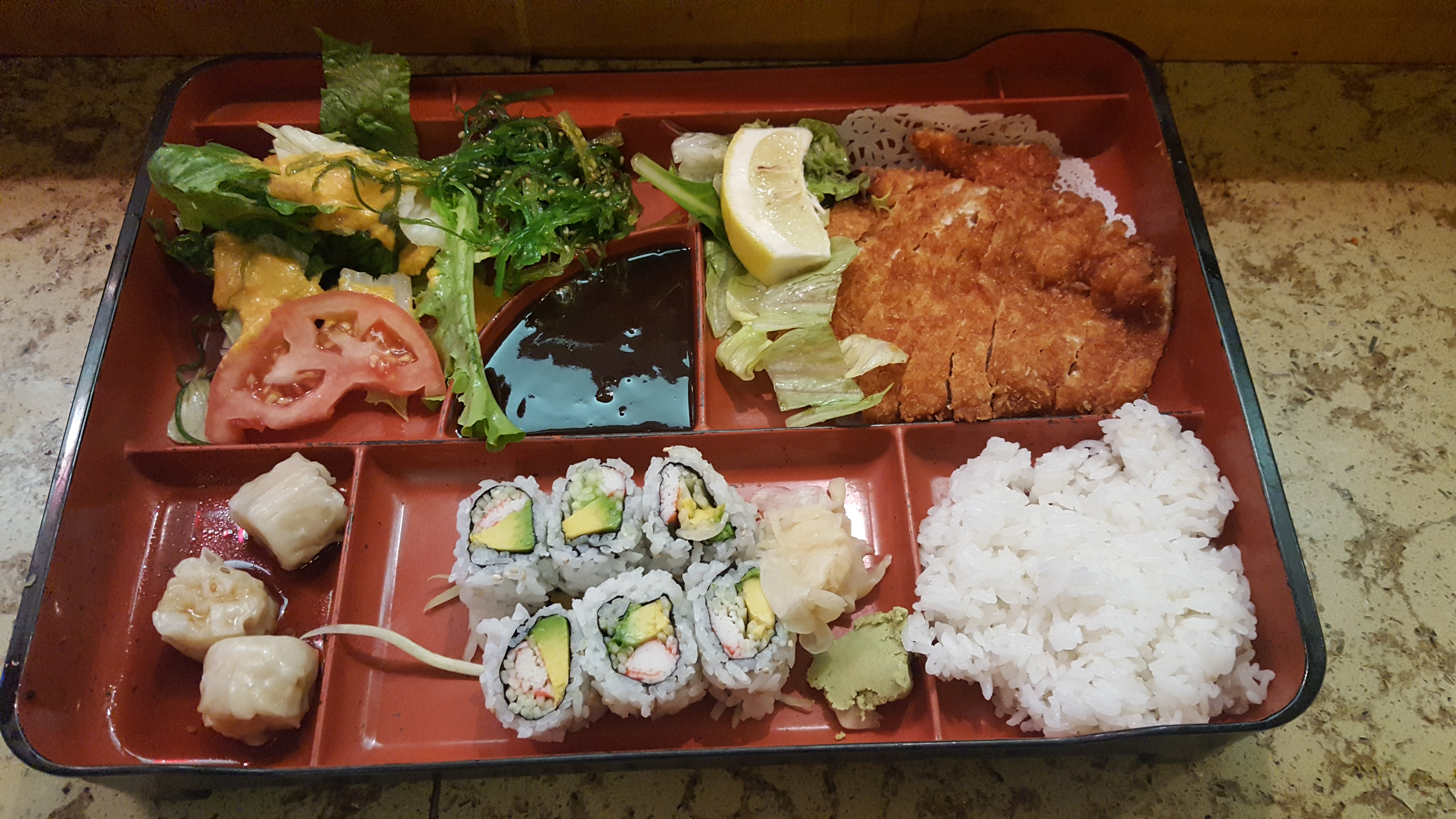 Order Chicken Katsu Dinner Bento Box food online from A Canaan Sushi store, New York on bringmethat.com