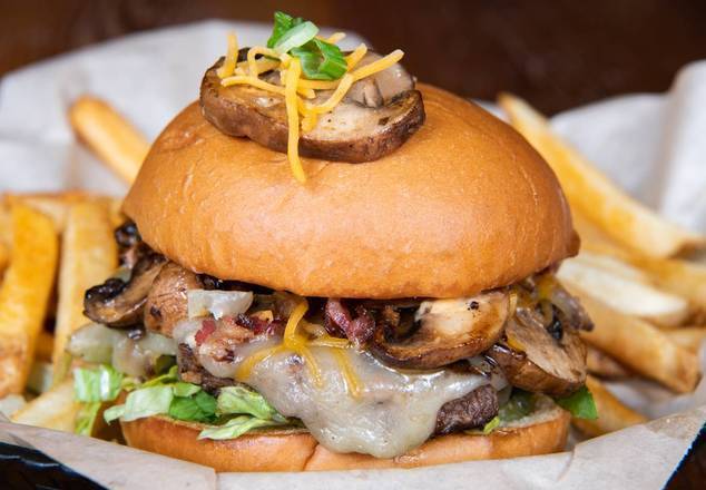 Order The Ultimate Shroom Burger food online from Crooked Pint Ale House store, Savage on bringmethat.com