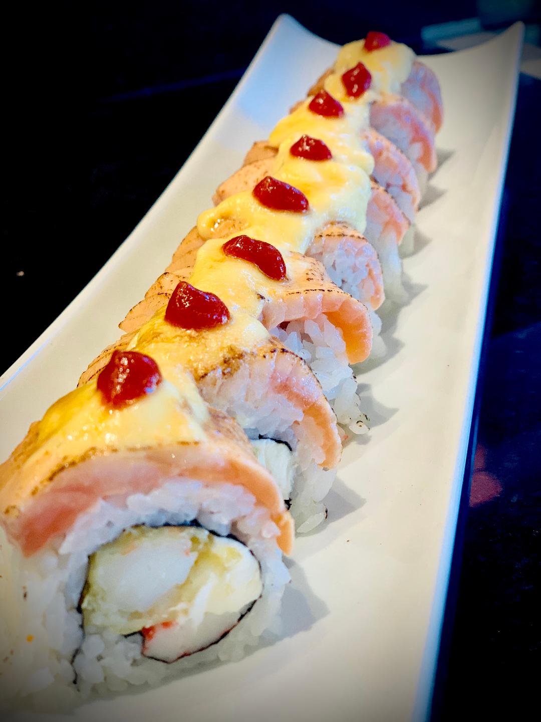 Order Pink Puffers Roll food online from Misawa Sushi Bar store, Louisville on bringmethat.com