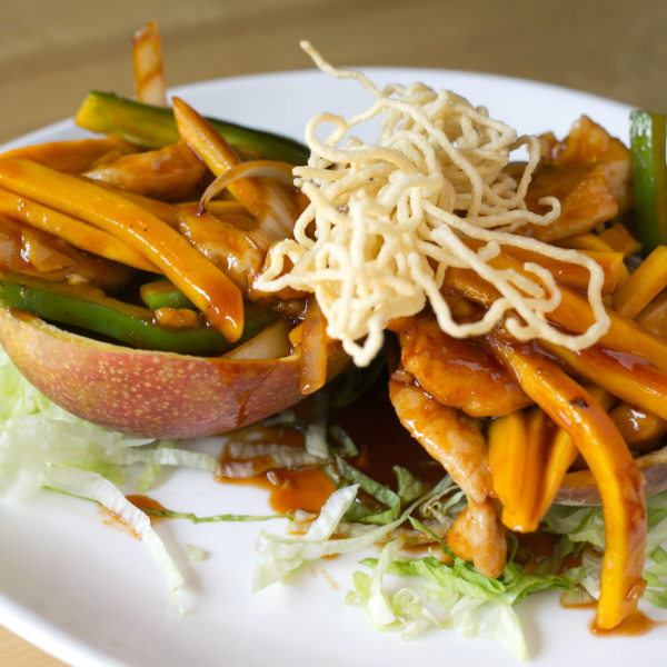 Order Mango Chicken food online from Serai RICE & NOODLES store, Chicago on bringmethat.com