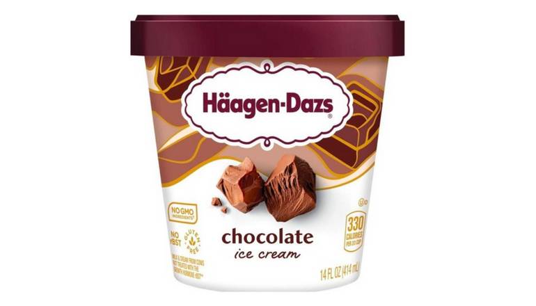 Order Haagen-Dazs Chocolate 14oz food online from Quickchek store, Woodbridge on bringmethat.com