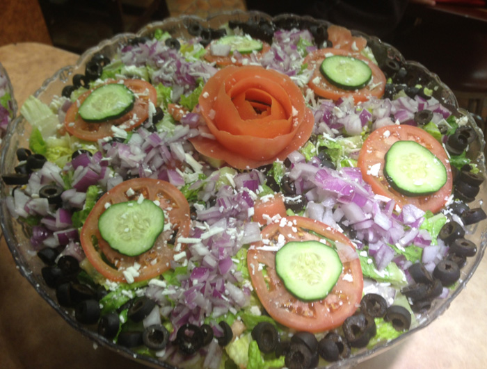 Order Greek Salad food online from Perizia kosher pizza store, Brooklyn on bringmethat.com