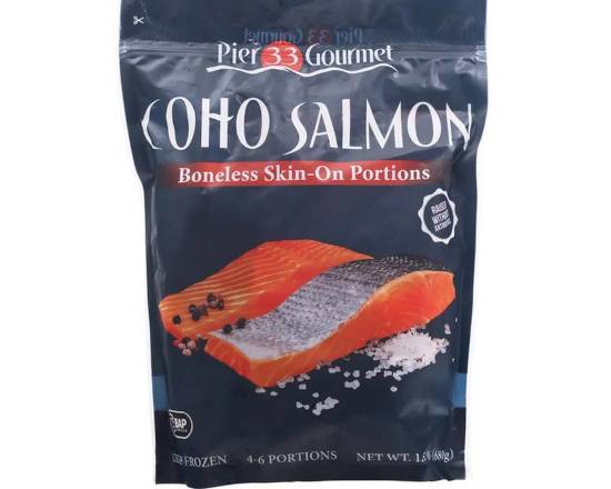 Order Coho Salmon Boneless Skin-On (1.5 Lb) food online from Ctown Supermarkets store, Uniondale on bringmethat.com