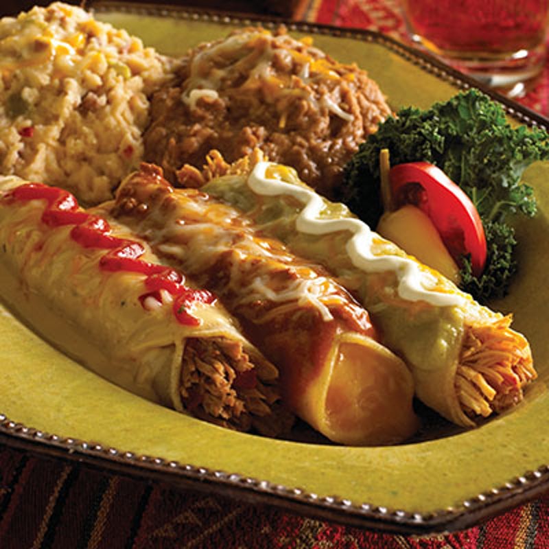 Order Enchilada Platter food online from Abuelo's Mexican Restaurant store, Hurst on bringmethat.com